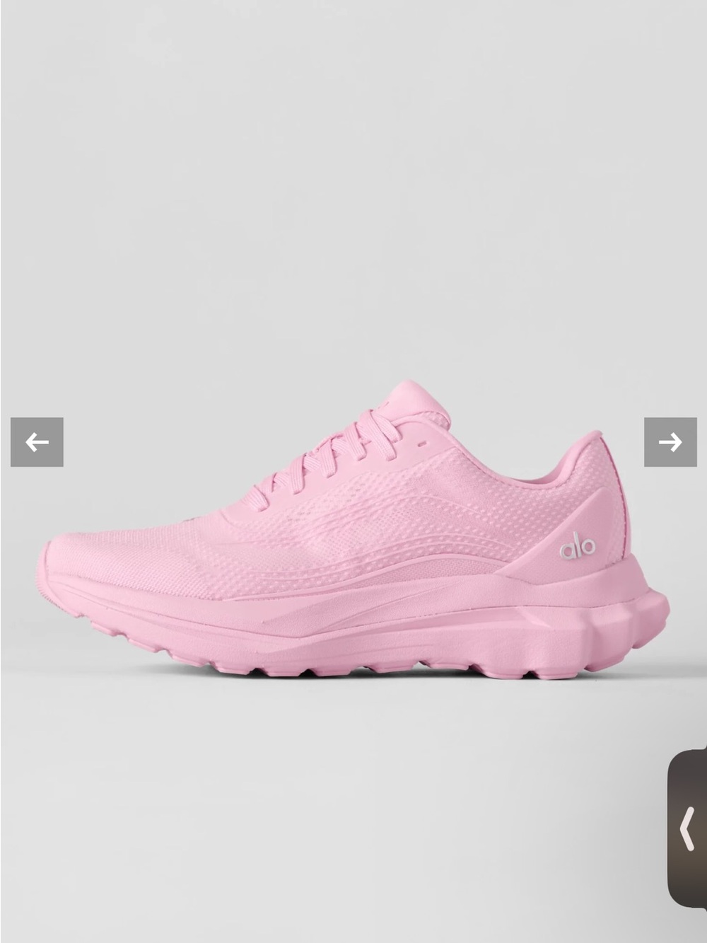 ALO Yoga Women's Bubblegum Pink Athletic Sneaker